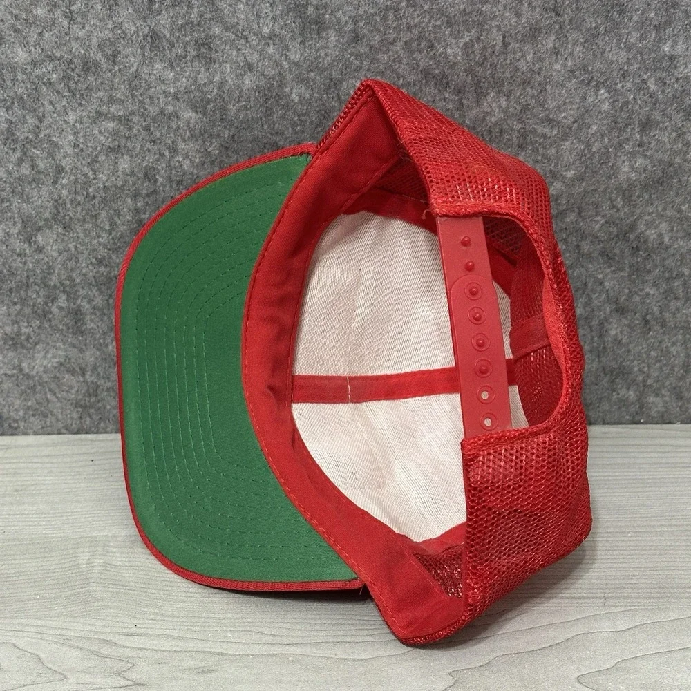 Vintage 80s‎ Dynatron Bondo Men's Trucker Hat Red Mesh Snapback